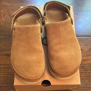 Women’s UGG Tan Suede Slip-On Shoes
